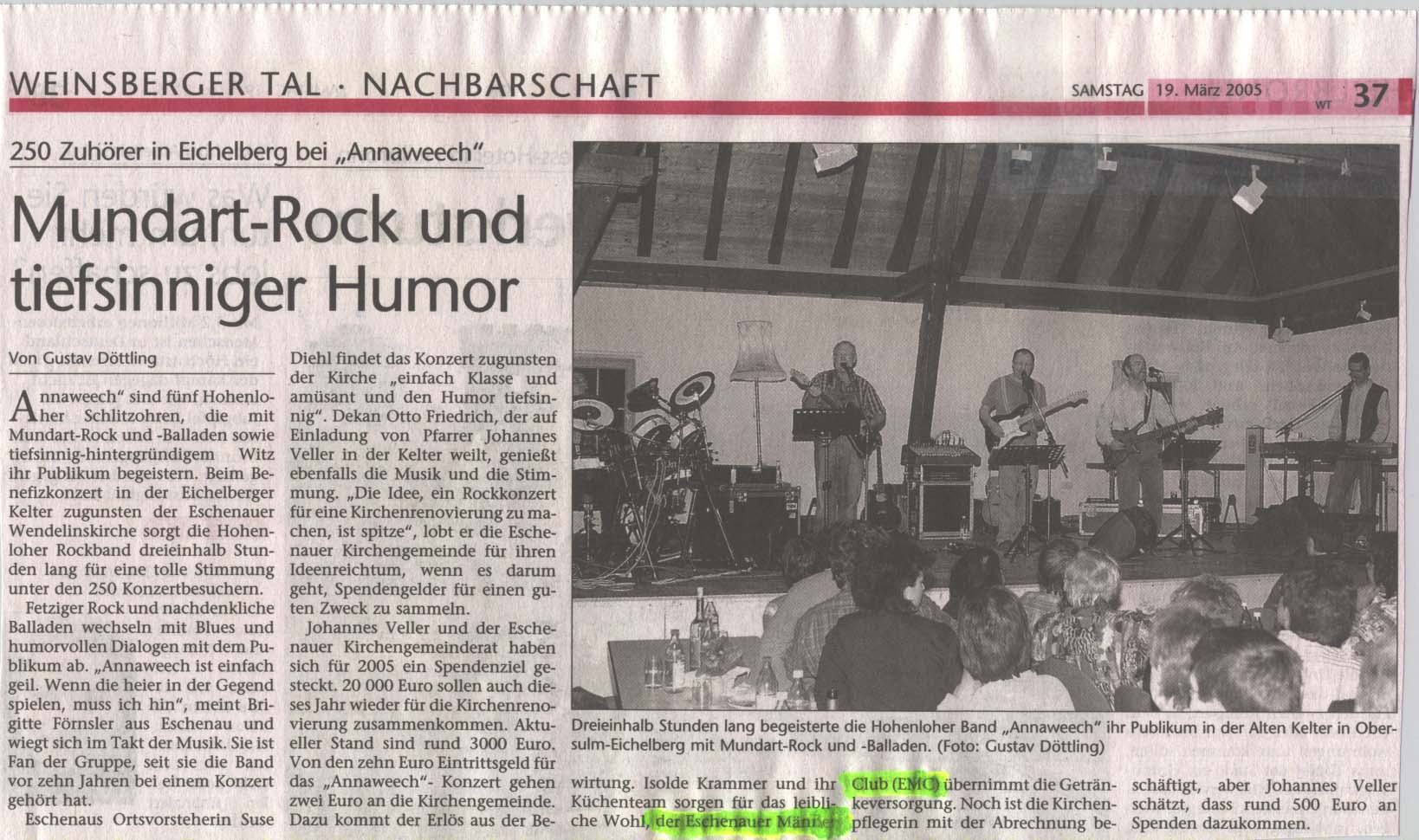 Mundart-Rock und tiefsinniger Humor