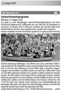 Sommerferienzeitprogramm